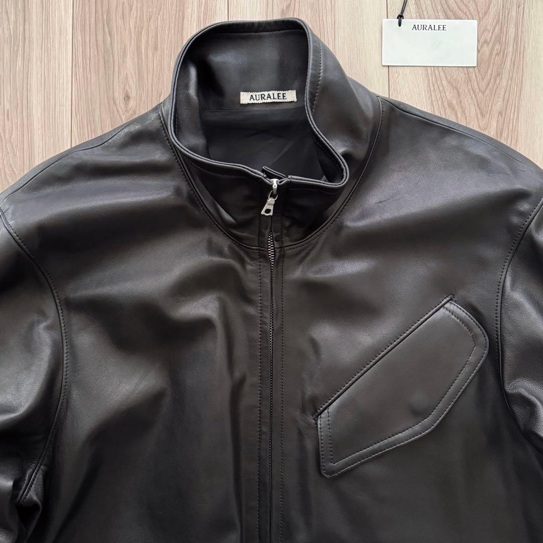 美品！AURALEE オーラリー レディース レザーブルゾン 24AW 1