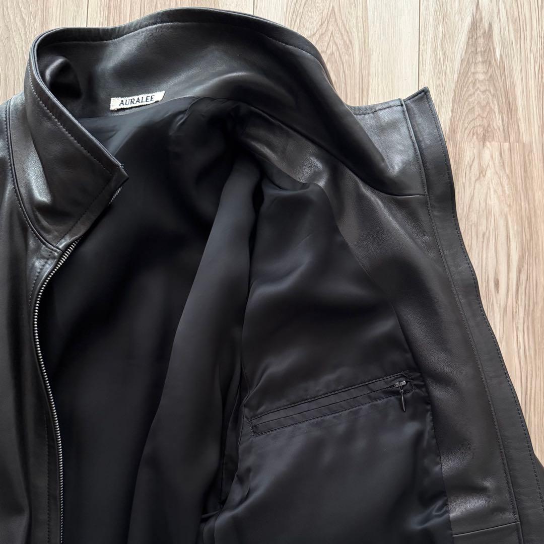 美品！AURALEE オーラリー レディース レザーブルゾン 24AW 1