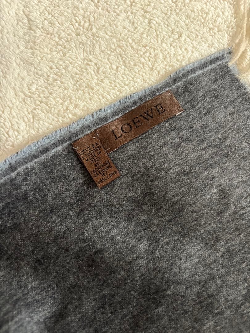 【美品】LOEWE マフラー　バイカラー
