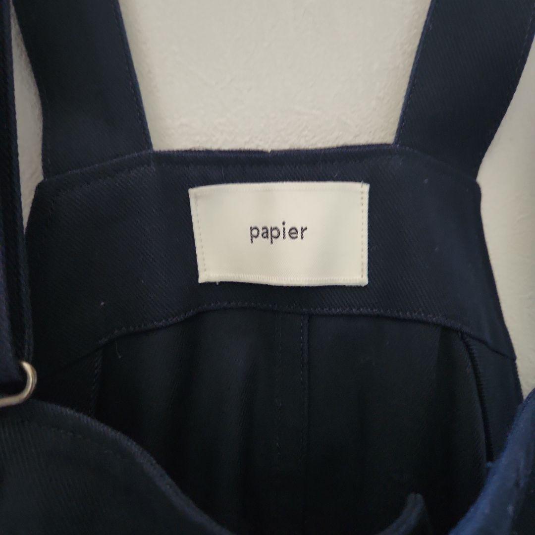papier Cut overall/Navy　美品