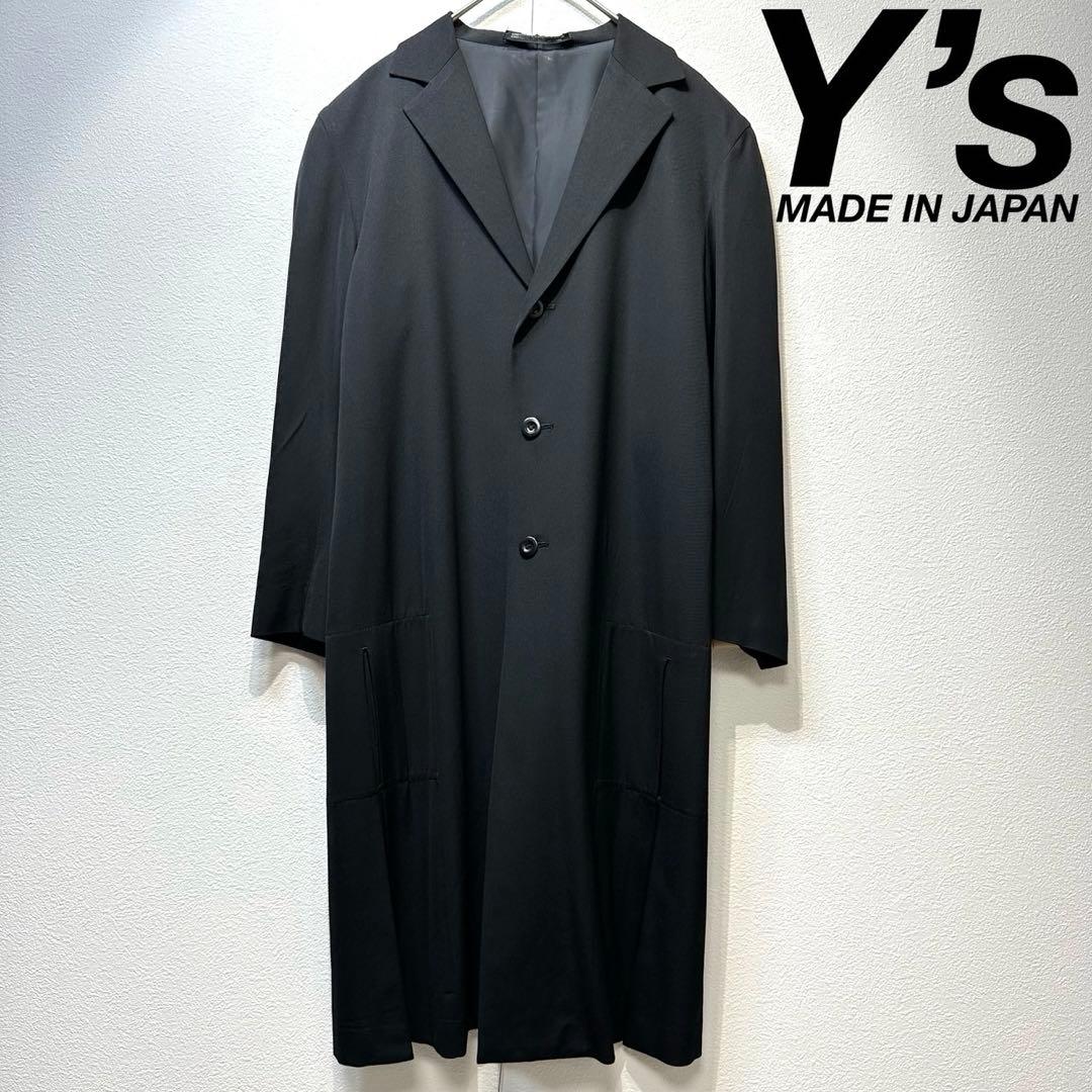 希少 美品 ワイズ ヨウジヤマモト ウール 変形 デザイン チェスターコート 3