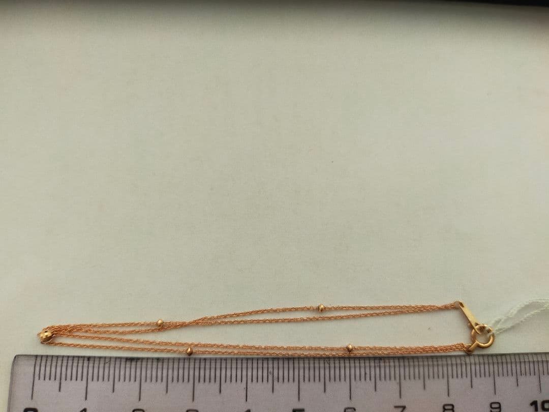 k10金PG 2連チェーンブレスレット
