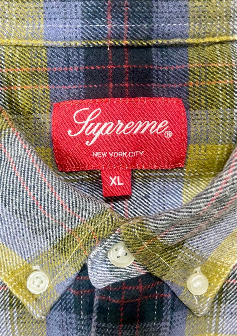 トップス Supreme Brushed Plaid Flannel Shirt 22SS