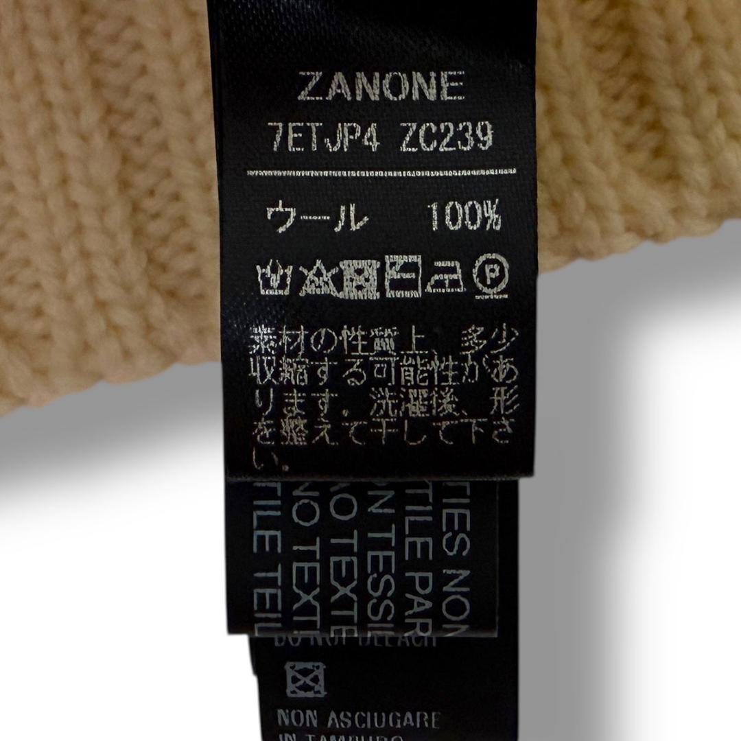 J4031 美品 ザノーネ キョート5ゲージスタンドカラーカーディガン 44