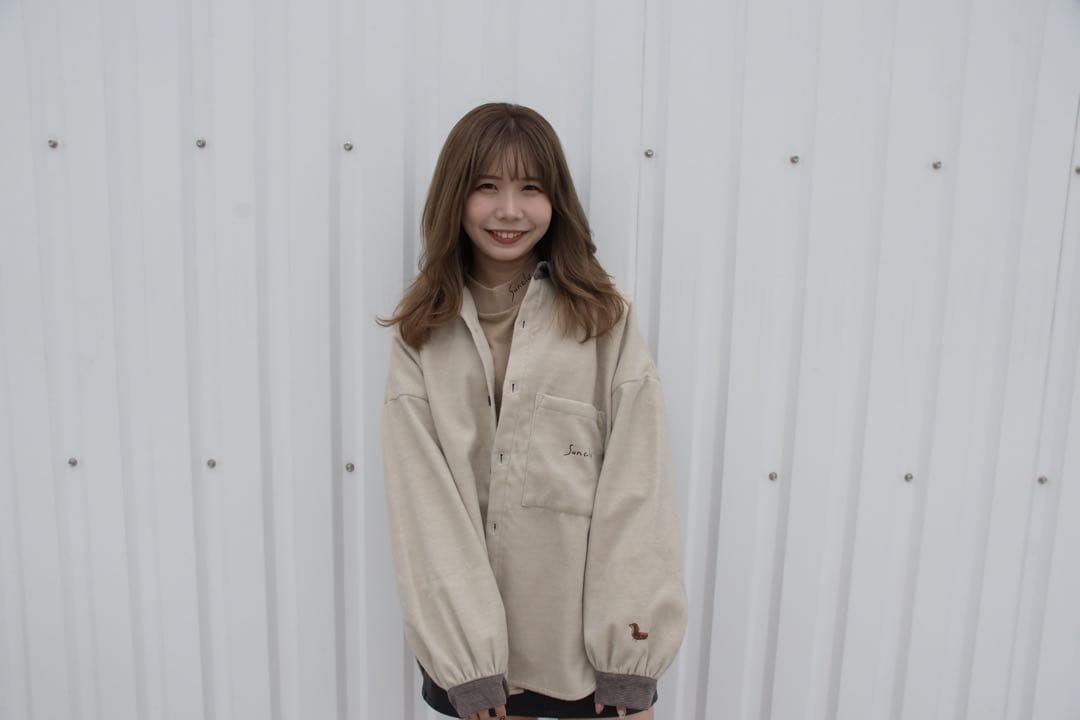 【Yusuke着用】コーデュロイビックシャツ　ベージュ