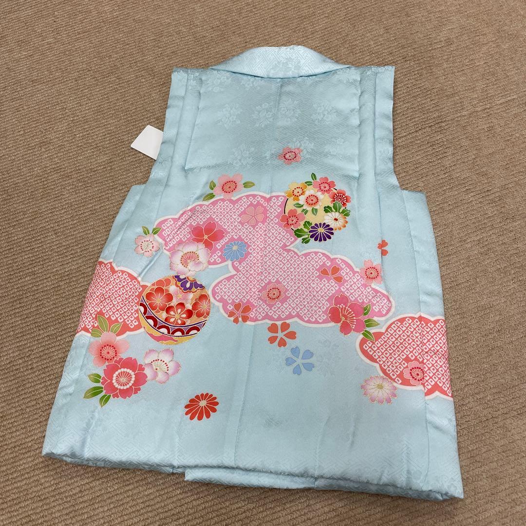 新品 正絹 ミツ身 被布 ヒフ 日本製 羽衣 七五三 三歳お祝い着 友禅 和装