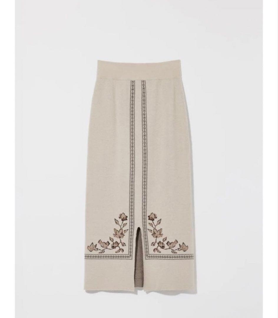 eaphi SCARF MOTIF KNIT SKIRT サイズ1