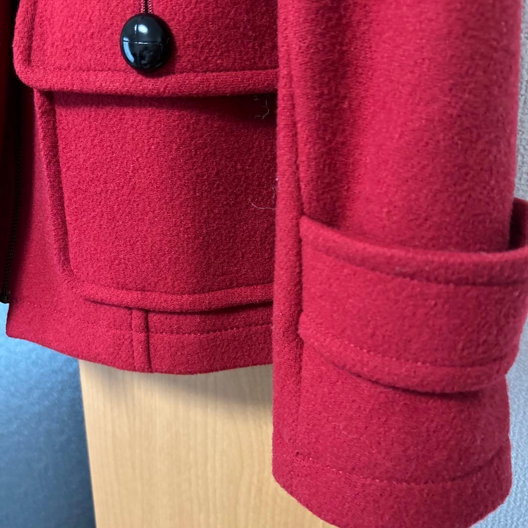美品　バーバリー　ブルーレーベル　赤ダッフルコート