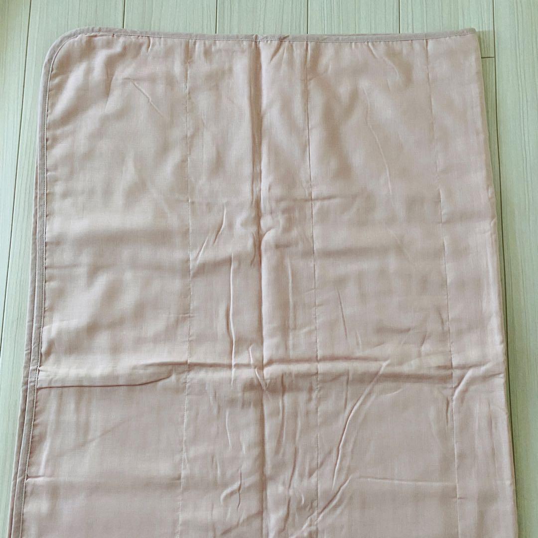 ☆訳あり☆ 新品 ガーゼケット 1枚 日本製 シングル ピンク 希少品 裏面麻混