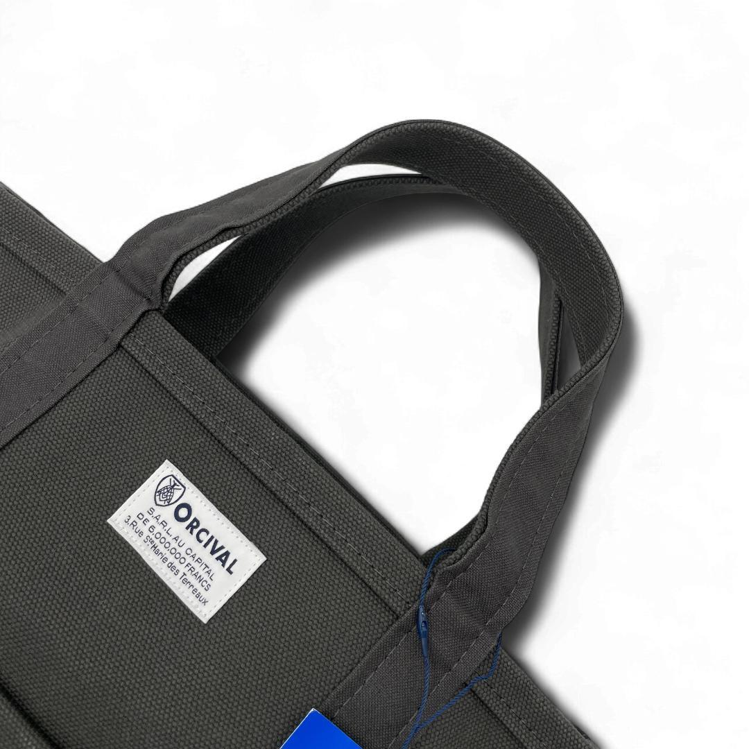 美品 ORCIVAL トートバッグ キャンバス ブラック タグ付き Sサイズ
