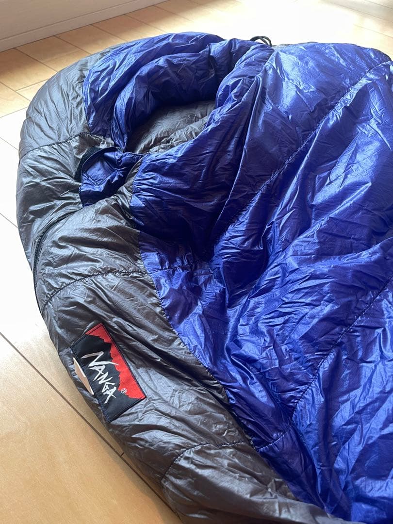 UDD BAG 450DX 寝袋 青　収納袋付き