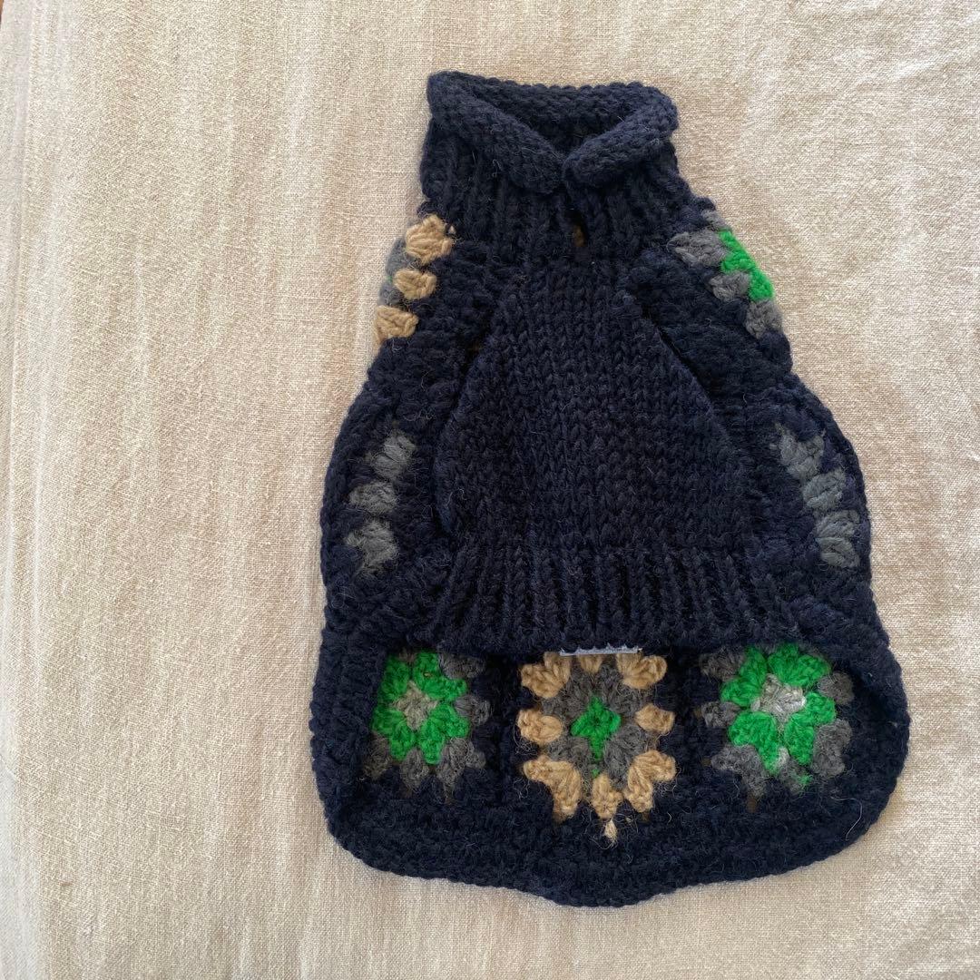 新品　犬服 E ニット　セーター ジョージ　パッチワーク