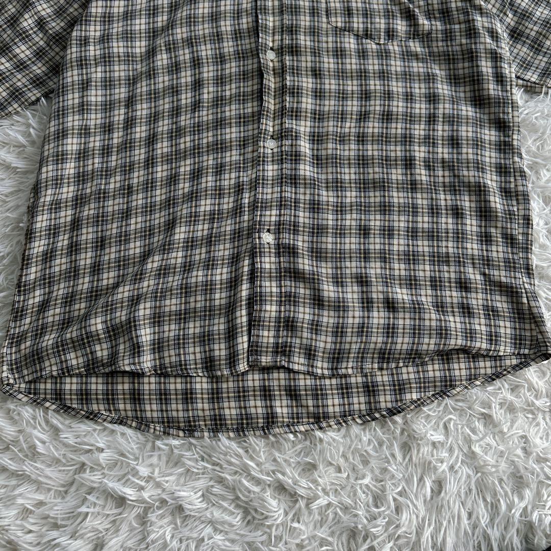 超稀少美品 90年 オールドステューシー 刺繍 チェックシャツ 紺タグ USA製