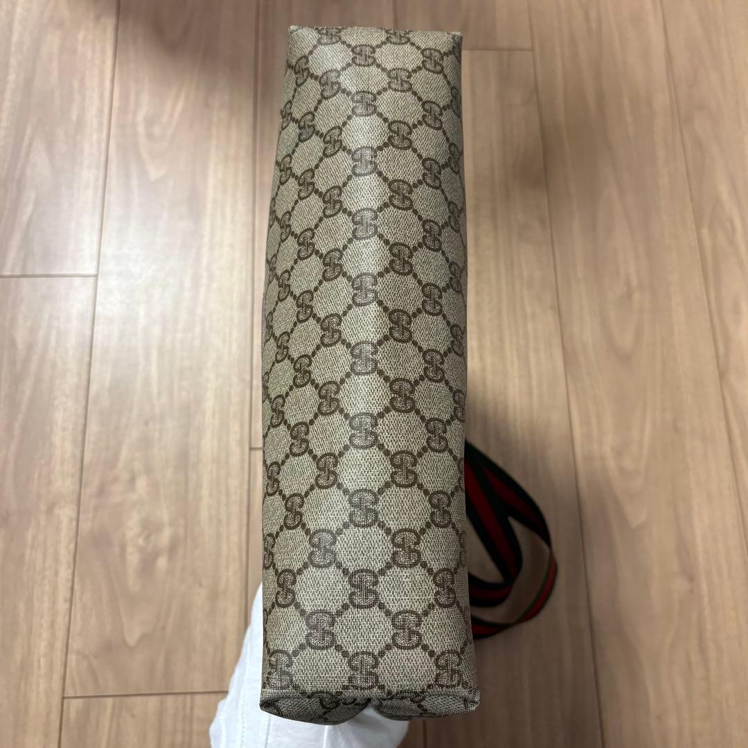 GUCCI グッチ GG柄 キャンバス シェリーライン トートバッグ A4可