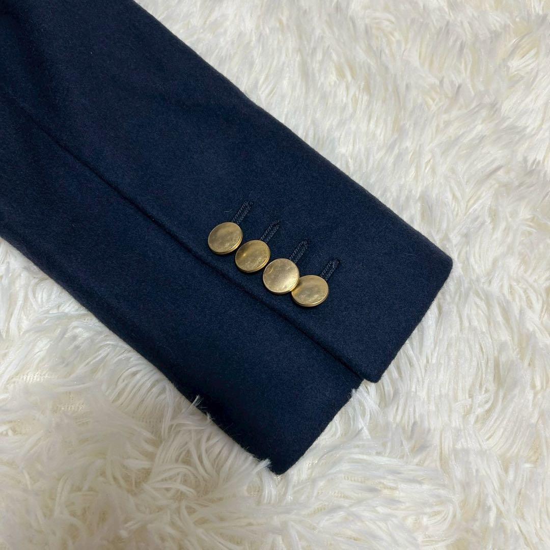 【ALEXANDER McQUEEN】 黒 フレアコート 金ボタン 40 伊製