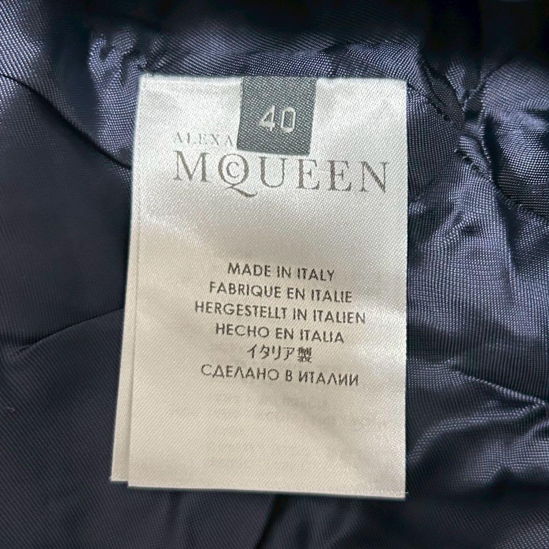 【ALEXANDER McQUEEN】 黒 フレアコート 金ボタン 40 伊製