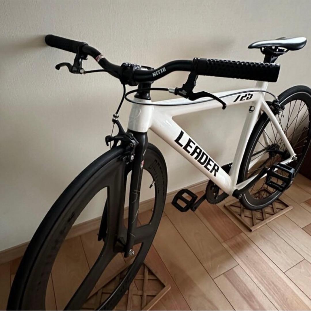 LEADER 725 ピストバイク ホワイト サイズS