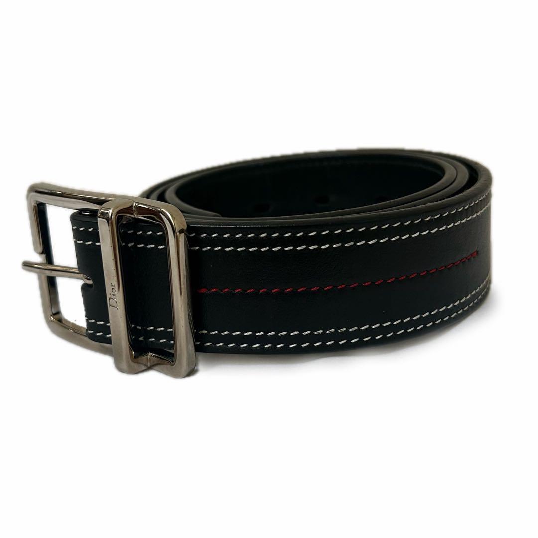 Dior HOMME ステッチレザーベルト archive ディオールオム