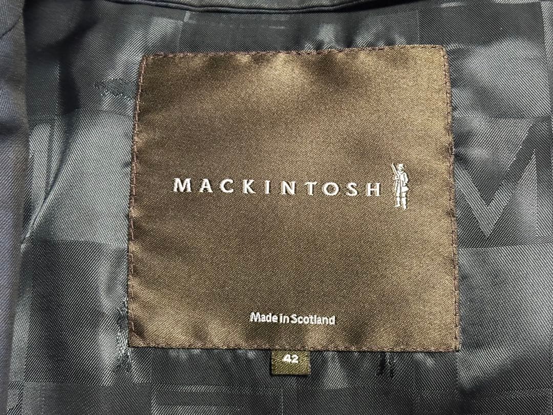 【極美品】Mackintoshマッキントッシュ ブラックウォッチショートコート