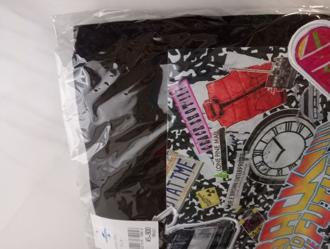 USJ　バック・トゥ・ザ・フューチャー　40周年記念　長袖Tシャツ　ブラック　L