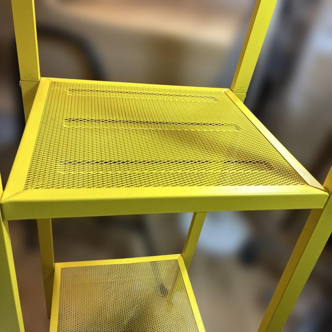 美品　IKEA LERBERG レールベリ シェルフユニット イエロー　説明書付