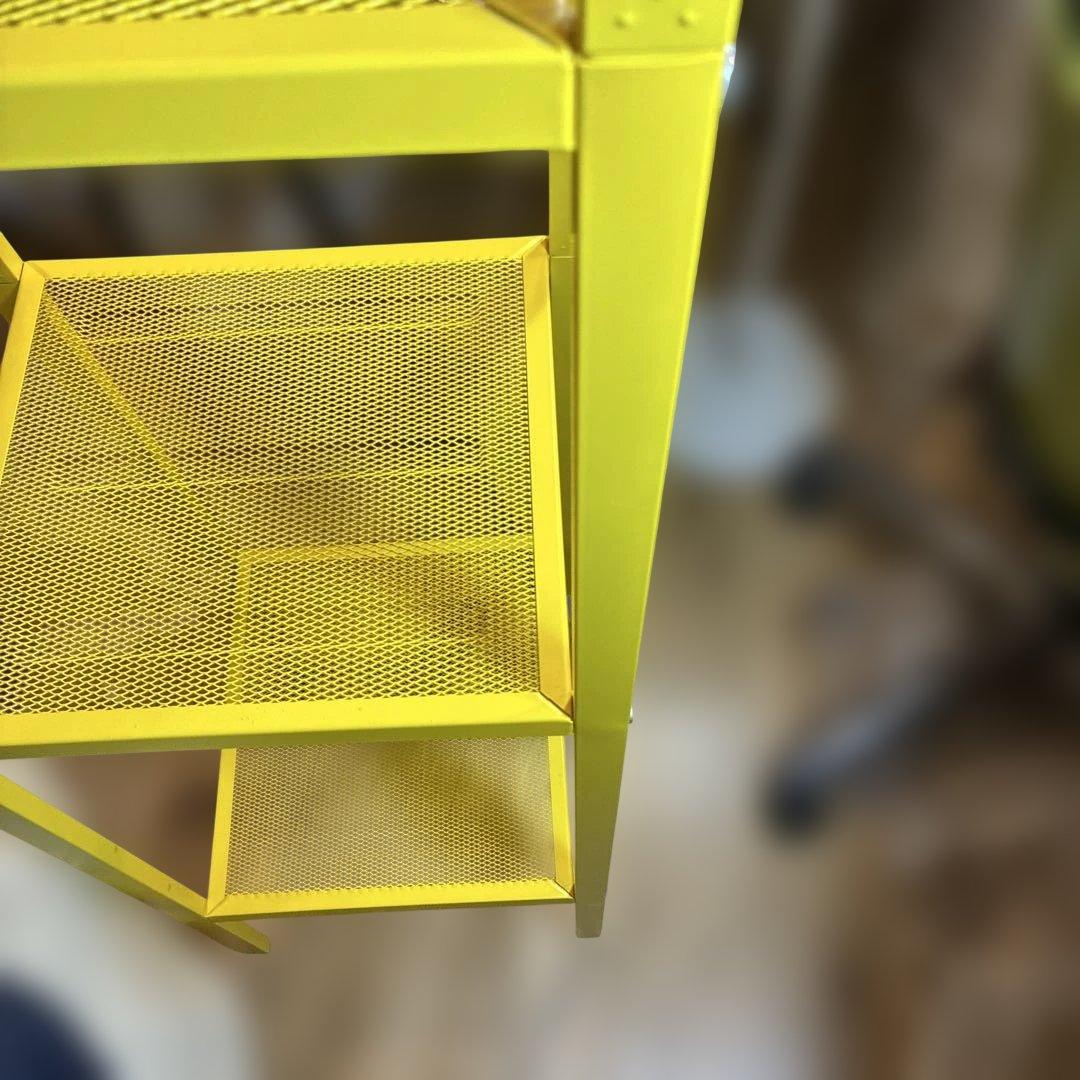 美品　IKEA LERBERG レールベリ シェルフユニット イエロー　説明書付