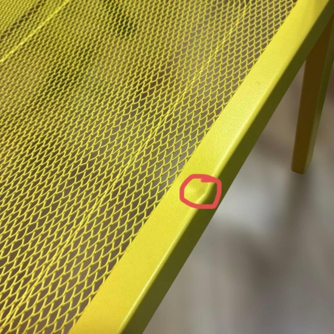 美品　IKEA LERBERG レールベリ シェルフユニット イエロー　説明書付