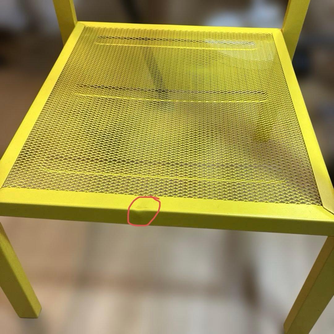 美品　IKEA LERBERG レールベリ シェルフユニット イエロー　説明書付