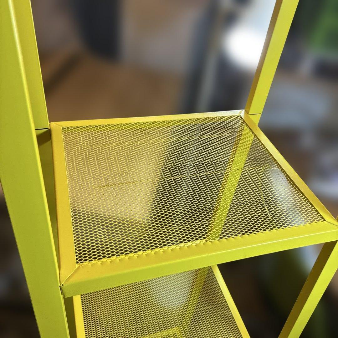 美品　IKEA LERBERG レールベリ シェルフユニット イエロー　説明書付