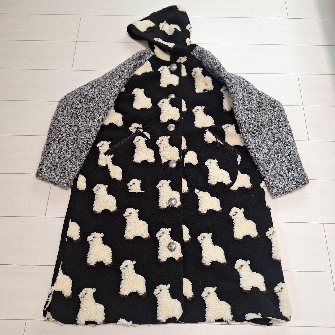 みー　新品 go slow caravanアルパカロングコート