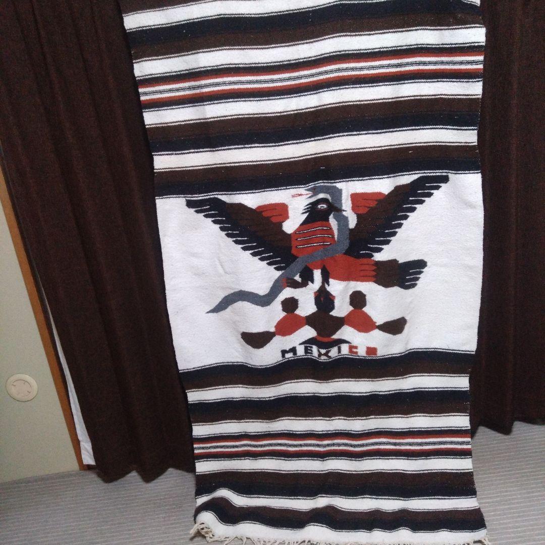 メキシコ ラグマット ワシ柄
