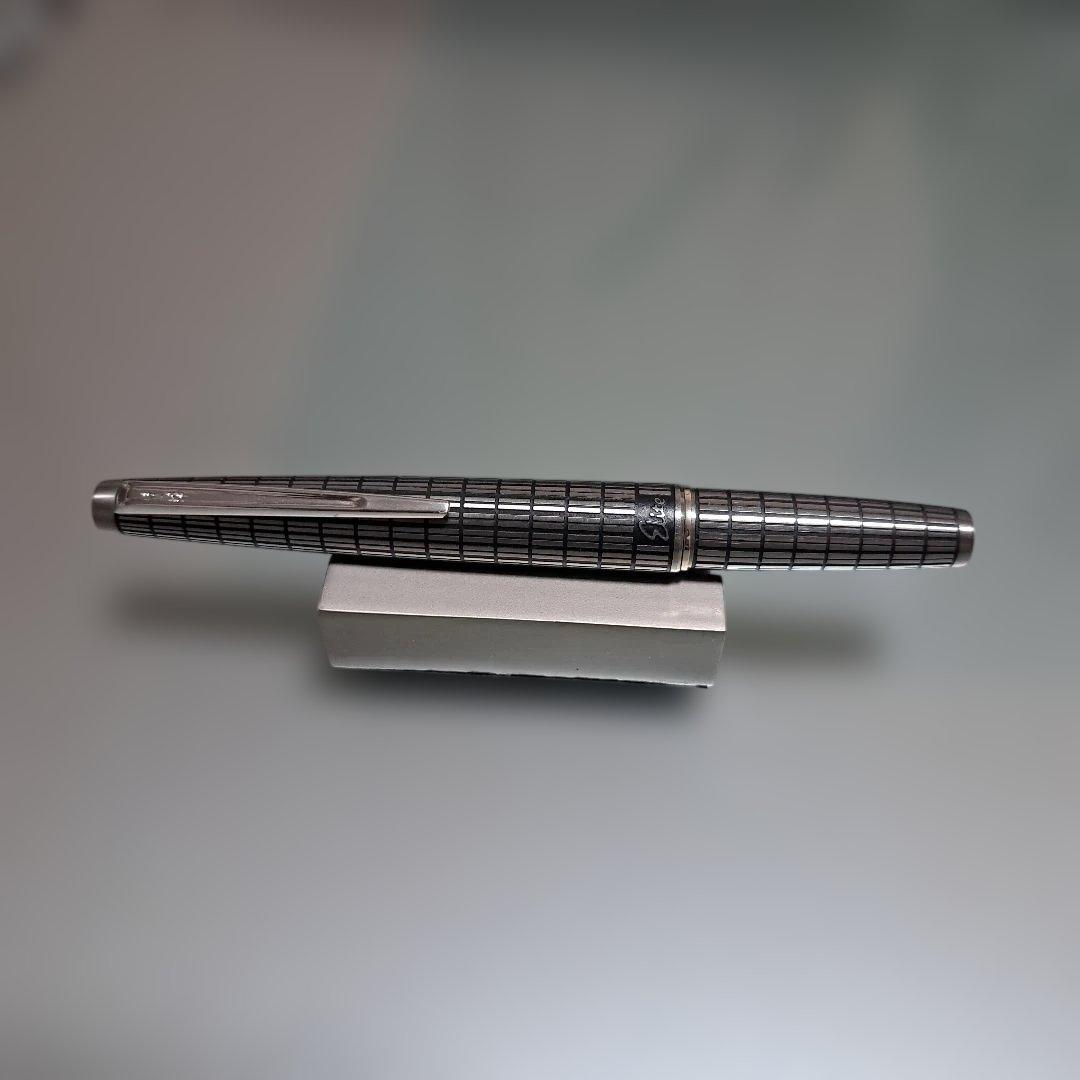 美品　パイロット　エリート万年筆　格子柄