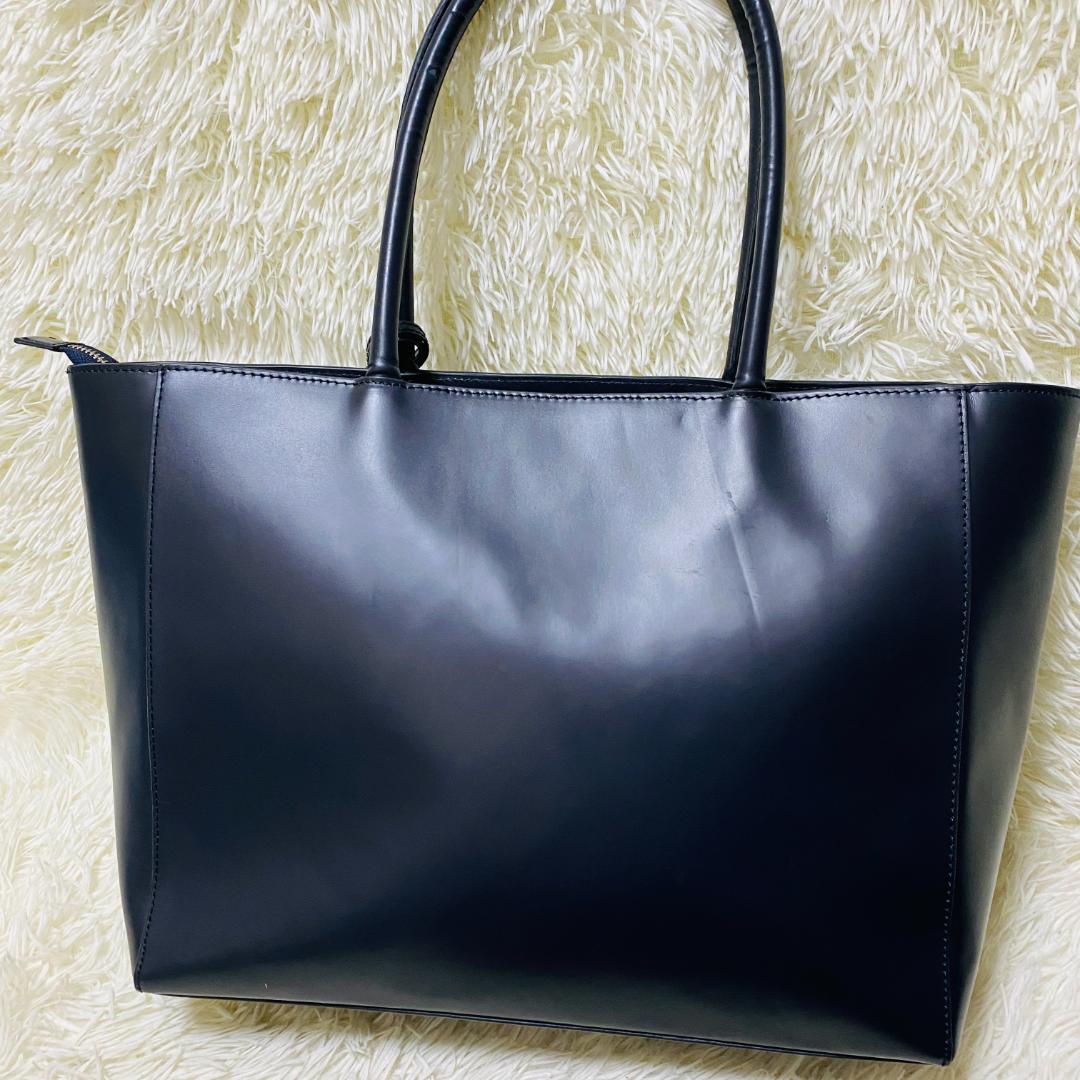 【極美品】ムラ MURA ブラックレザートートバッグ A４収納可 ビジネス