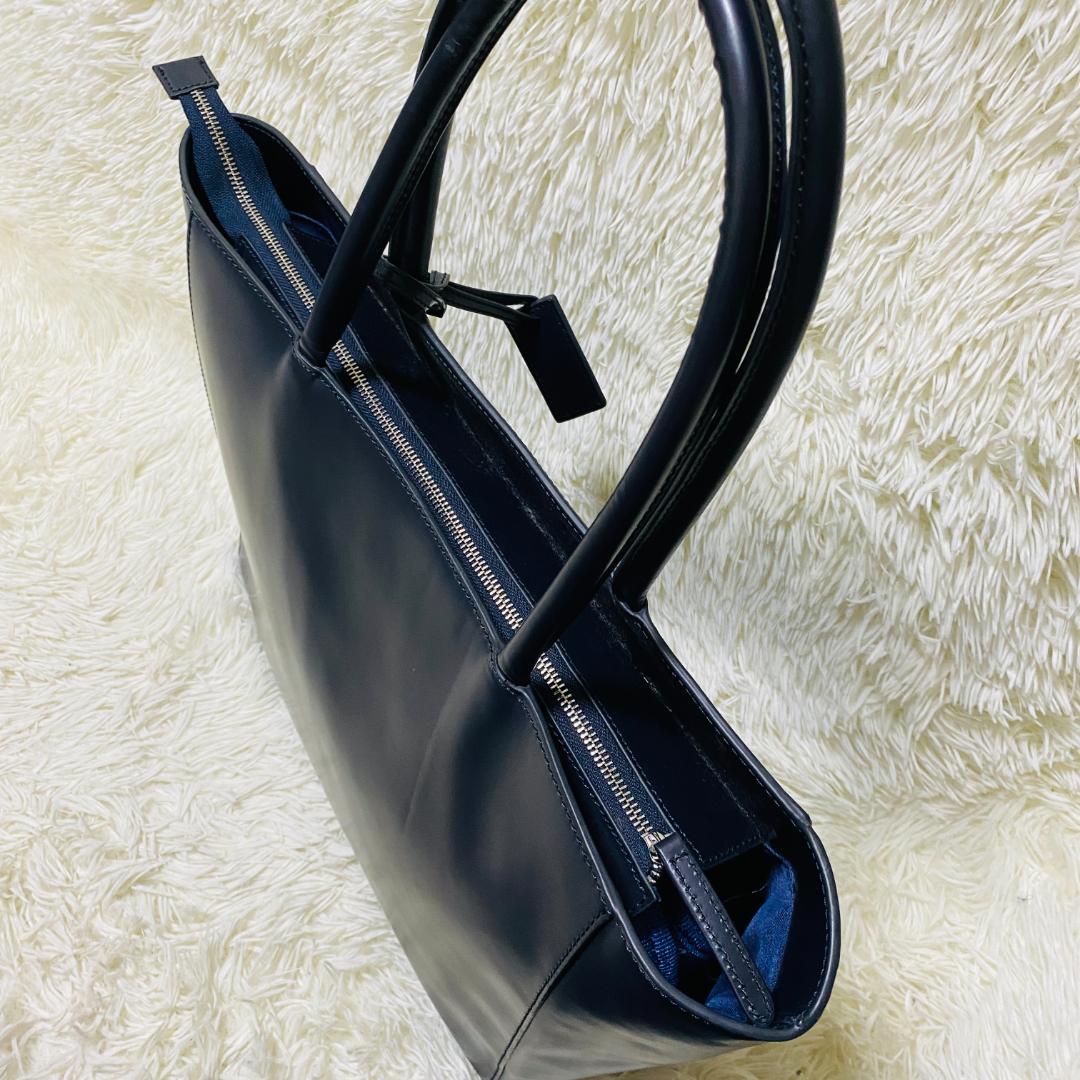 【極美品】ムラ MURA ブラックレザートートバッグ A４収納可 ビジネス