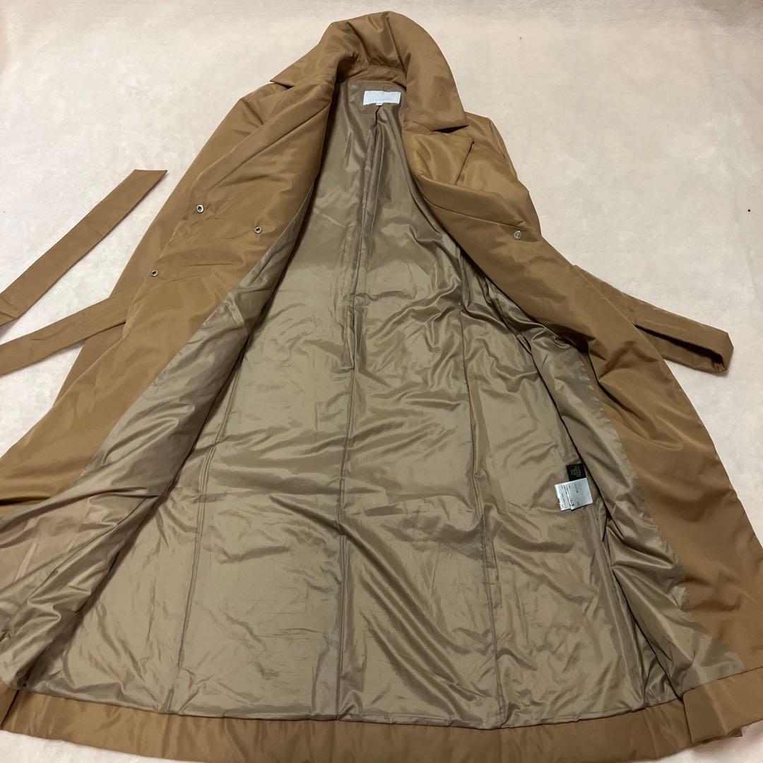 LESTERA レステラ　ロングダウンコート　Aライン　キャメルベージュ