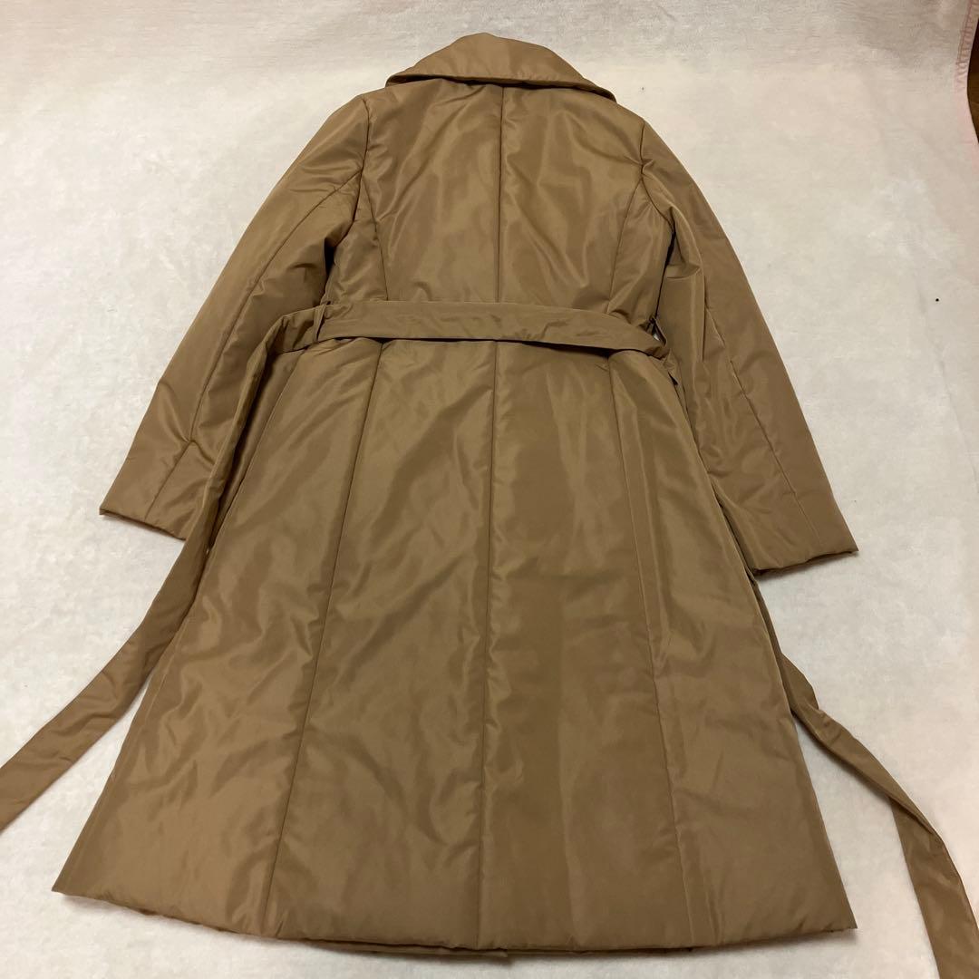LESTERA レステラ　ロングダウンコート　Aライン　キャメルベージュ