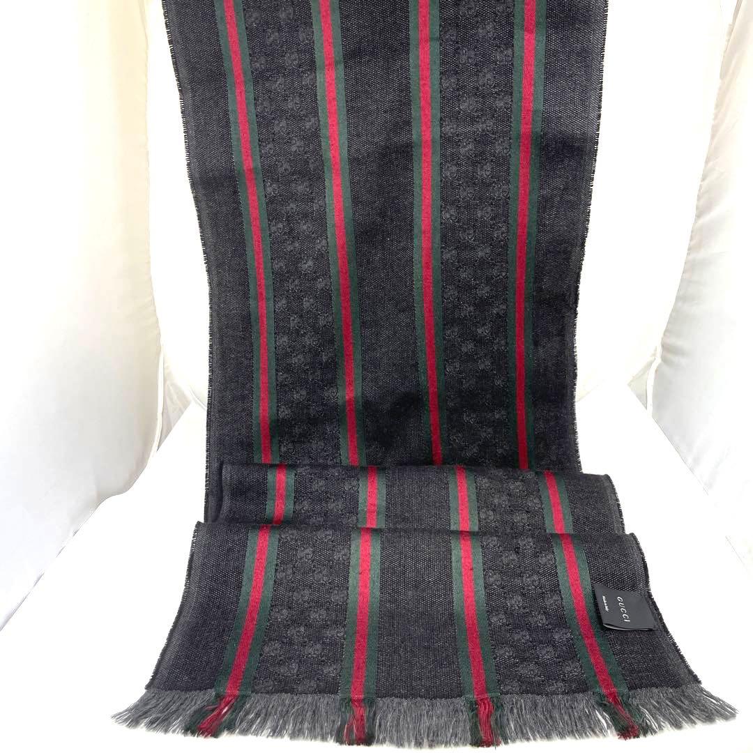 GUCCI グッチ マフラー シェリーライン GG