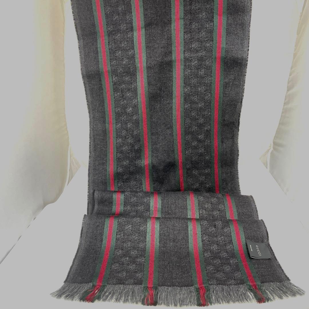 GUCCI グッチ マフラー シェリーライン GG