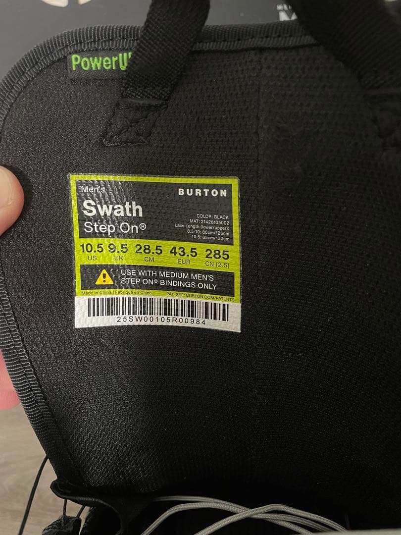 Burton ステップオンセット スワス28.5cm カントパッド付き