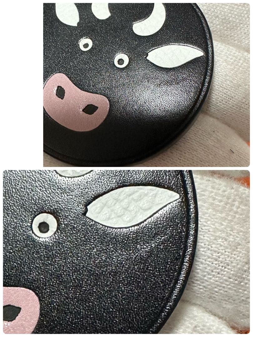 HERMÈS エルメス　アニマルチャーム　キーホルダー　牛　うし　ウシ　チャーム