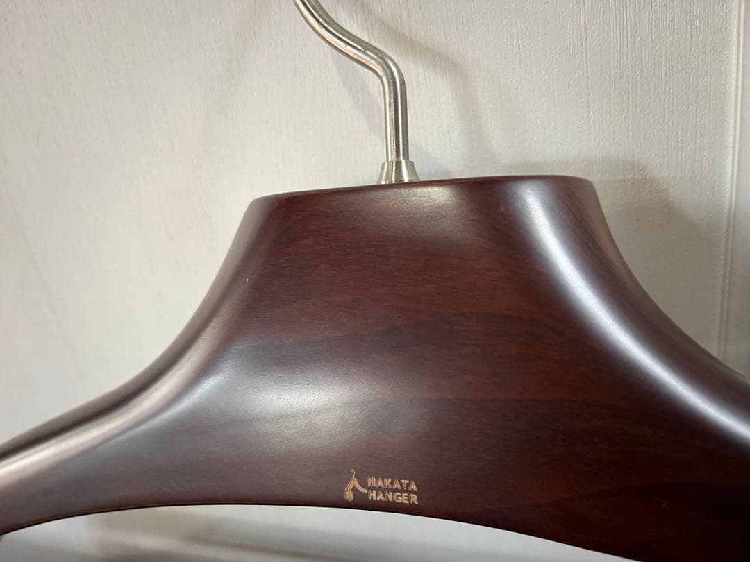 日本製 NAKATA HANGER ナカタハンガー メンズサイズ ダークブラウン