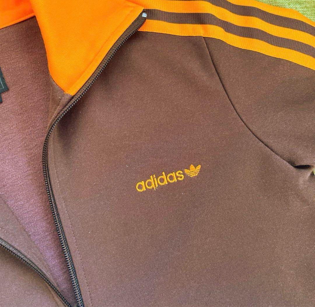 adidas ジップアップジャケット 07 ブラウン/オレンジ