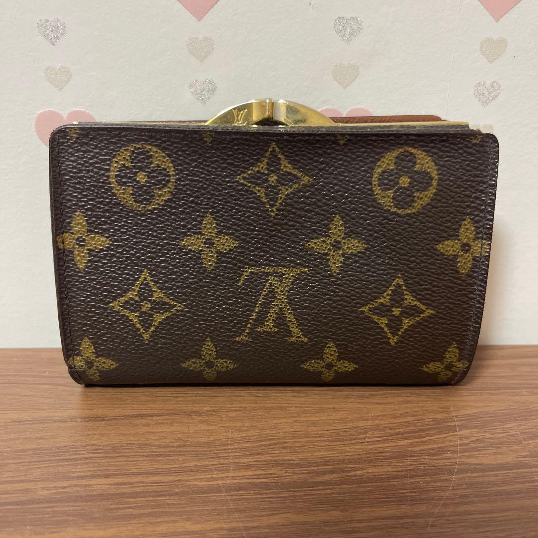 ルイヴィトン モノグラム がま口 二つ折り財布　【超美品】