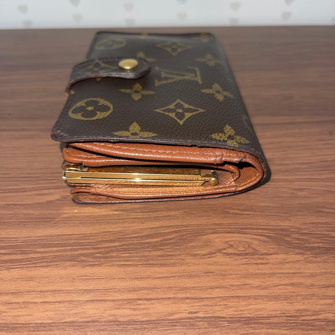 ルイヴィトン モノグラム がま口 二つ折り財布　【超美品】