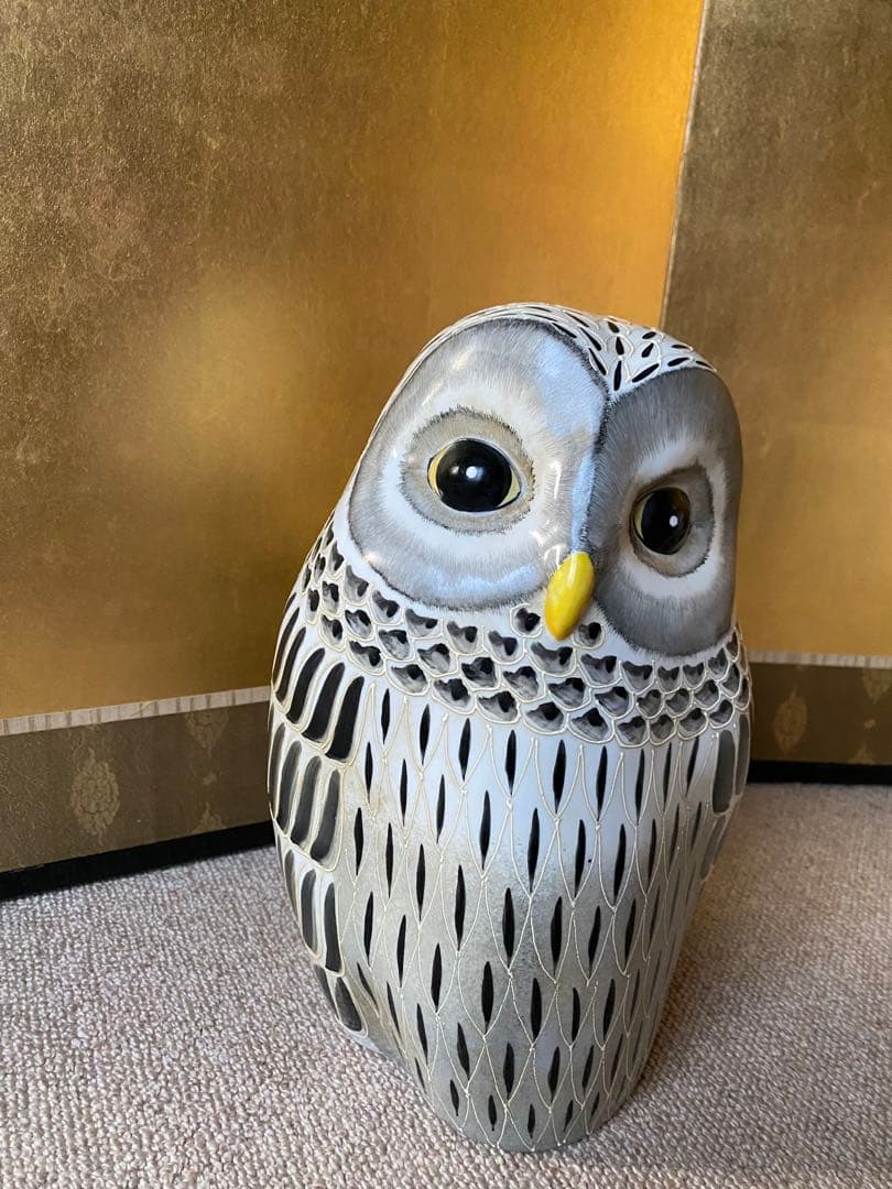 フクロウの置物 特大