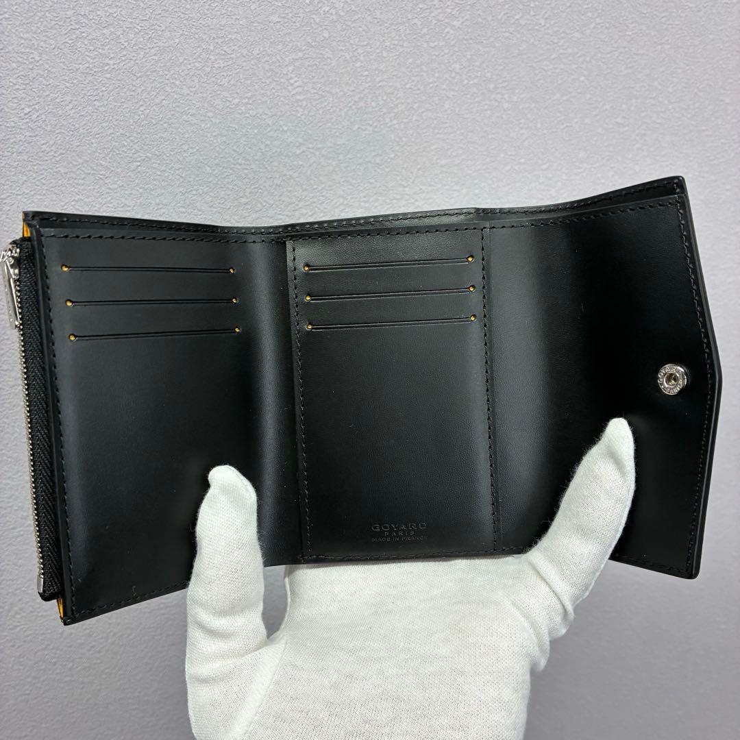 【極美品】ゴヤール サン・ガブリエル 三つ折り財布 ブラック