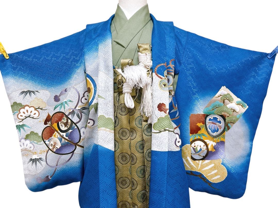 お買い得品♡七五三　5歳　男の子　セット　一式　青系　兜