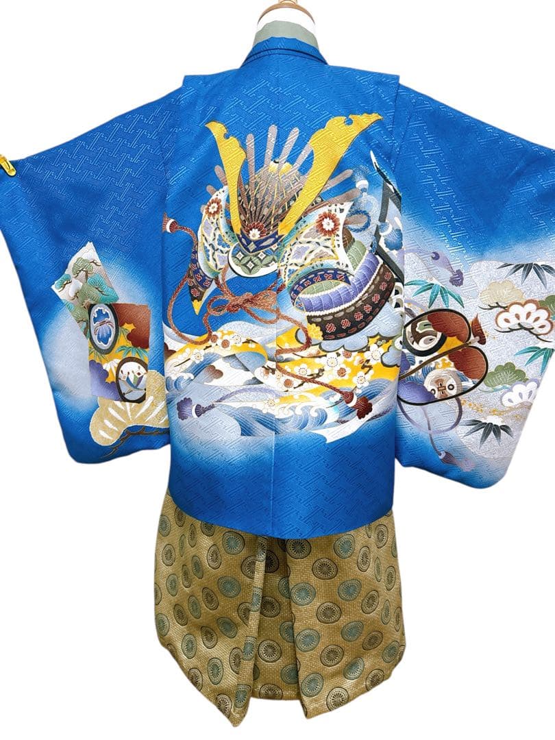 お買い得品♡七五三　5歳　男の子　セット　一式　青系　兜