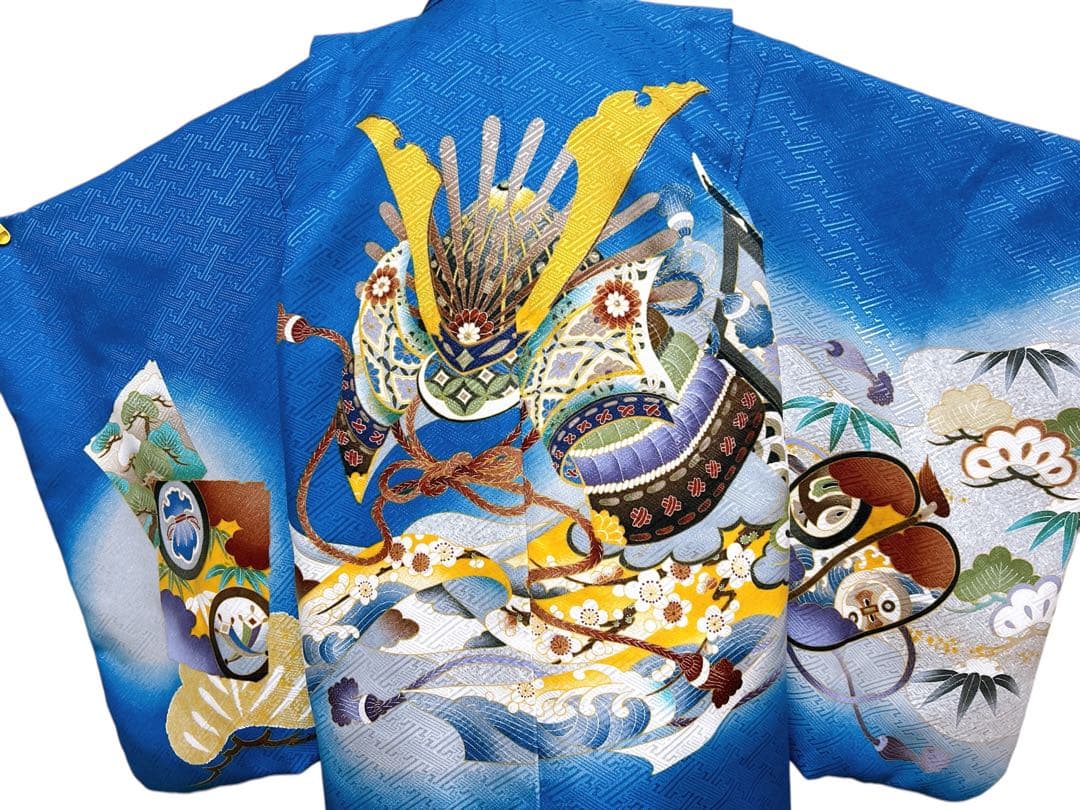 お買い得品♡七五三　5歳　男の子　セット　一式　青系　兜