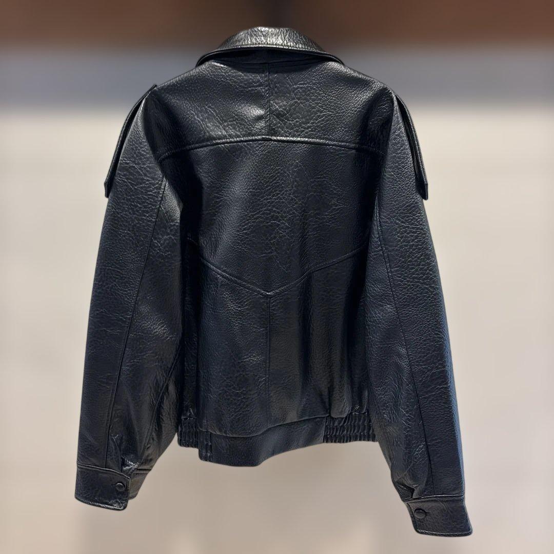 ZARA フェイクレザージャケット　レディース　L